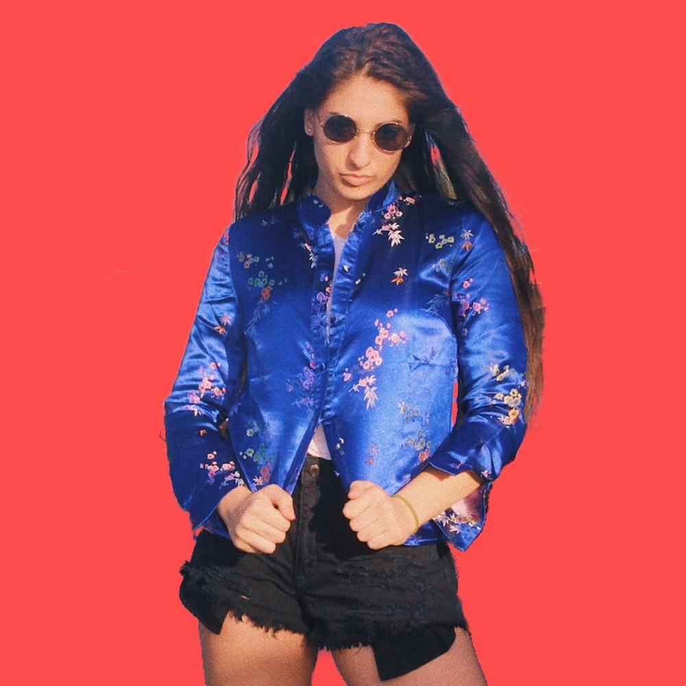 SUMMER SALE Gorgeous silk Chinese button up